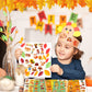 FEBSNOW 100 Sheets Fall Stickers for Kids, Over 1000pcs Assorted Autumn Stickers Thanksgiving Stickers Maple Leaf Stickers for A
