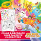 Crayola Big Book of Animal Pals Coloring Book, 288 Pages, Large, Multicolored, Model 042731, Perfect Gift for Kids Ages 3-6