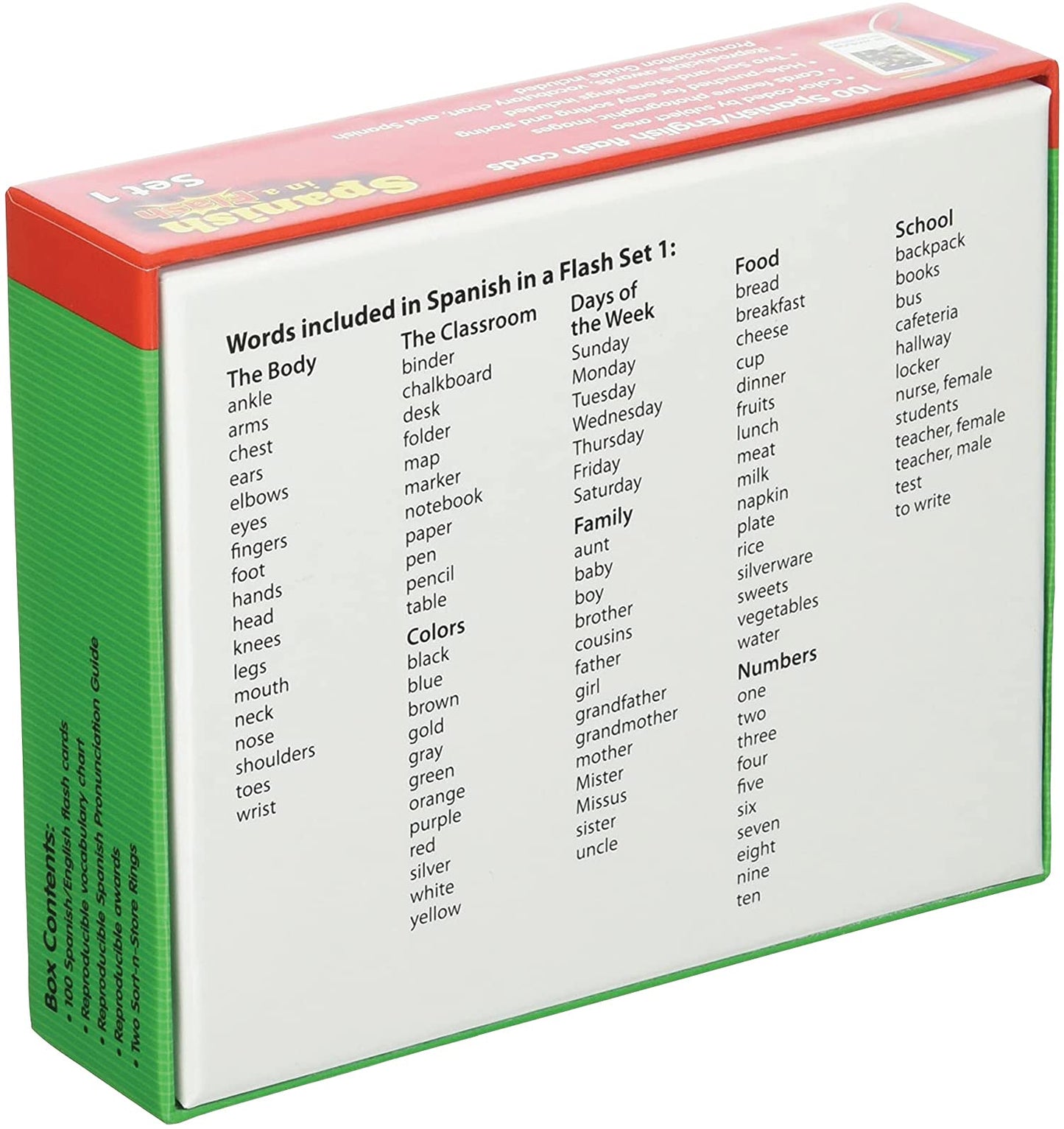 Edupress Spanish In A Flash Cards Set 1 (Ep62342)