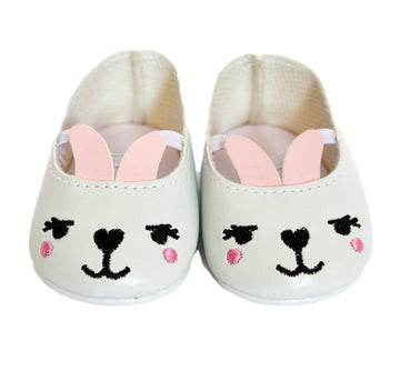 Bunny Rabbit Shoes Fits 18 Inch Dolls