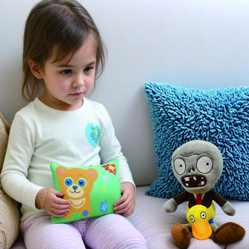 Dyharnsty Plants Vs Zombies Plush Toys Ducky Tube Zombie Soft Figure Doll, Plants Vs Zombies Toys Pvz Plush Zombie 1 2 Set(Ducky