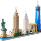 Bidiutoy Architecture New York City, New York Skyline Model Kit, With 3452 Pcs Micro Mini Blocks, Collection Building Set Architectural Model Toys Great Gifts For Kids And Adults
