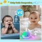 CAHILON Dolphin Sprinkler Bath Toy - Rechargeable, Light Up Music, Blue, 4.13 x 6.89 x 3.35 inches, Perfect for 1-6