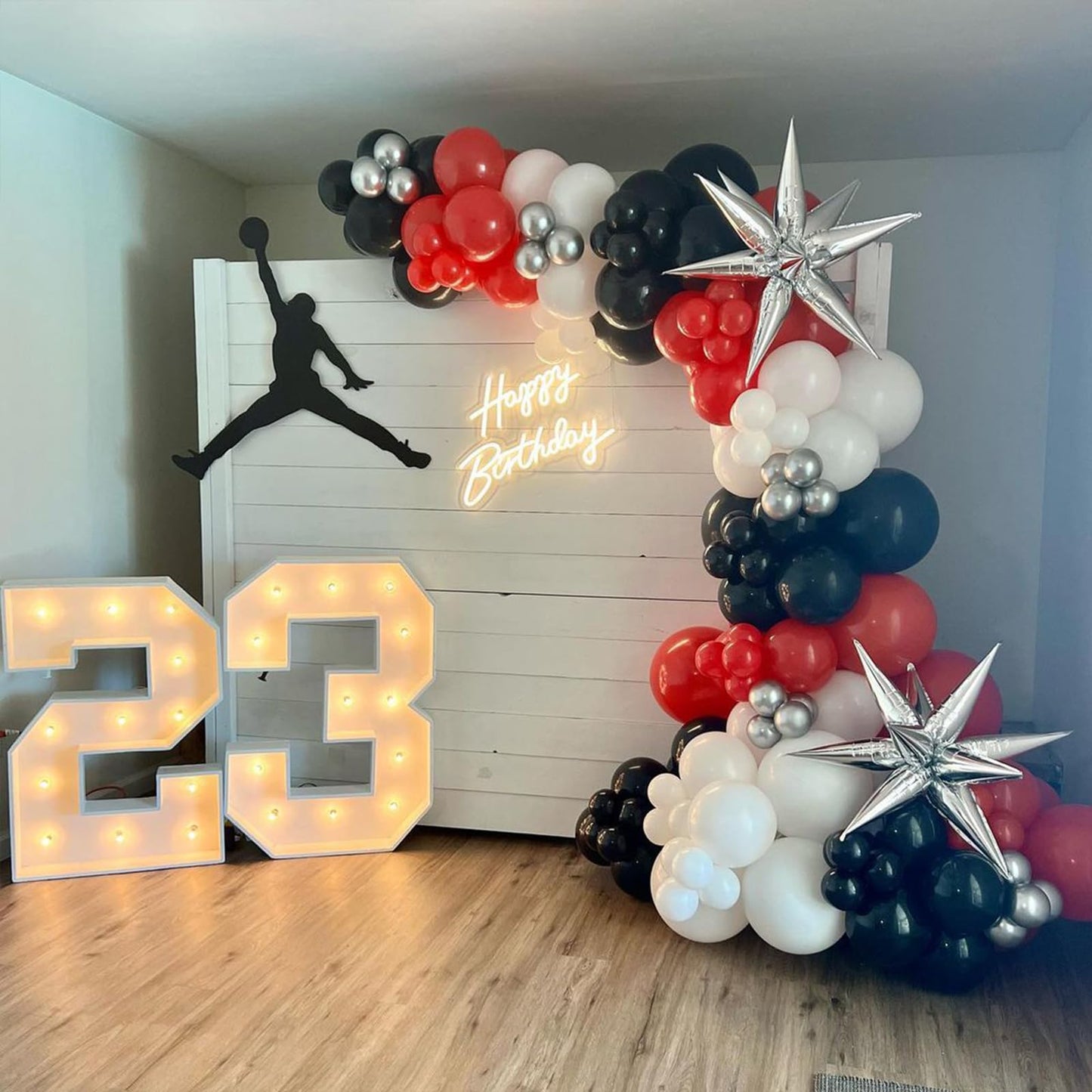 Nisocy Black Latex Balloon Arch Kit, 102Pcs 18In 12In 10In 5In Arch Garland For Festival Picnic, Engagement, Wedding, Birthday P
