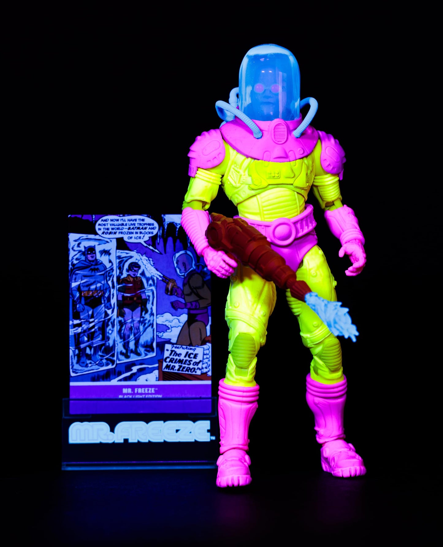 McFarlane Toys DC Mr. Freeze Black Light 7-in Action Figure Entertainment Earth limited availability