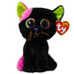 Ty Beanie Boos Licorice The Cat Plush Stuffed Animal - 6" Multi-colored Glitter Eyes