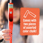 Walkie Chalk Stand-up Sidewalk Chalk Holder, (Orange), Creative Outdoor Toys for Kids and Adults Including 2x Chalks, Street Art