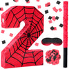 Simgoing Number 3 Spider Web Piata Bundle with Blindfold Small Piata Birthday Party Decoration for Mexican Fiesta Cinco De Mayo 
