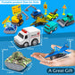 Mostop Die-Cast Mini Pull Back Cars - 18 Piece Toddler Toy Car Bulk Party Favor With Small Construction Vehicles - Car Pack - Pu