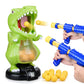 Dino Blast LCD Target Challenge for Kids Air Pump Shooting Game with 24 Foam Balls Ages 6+