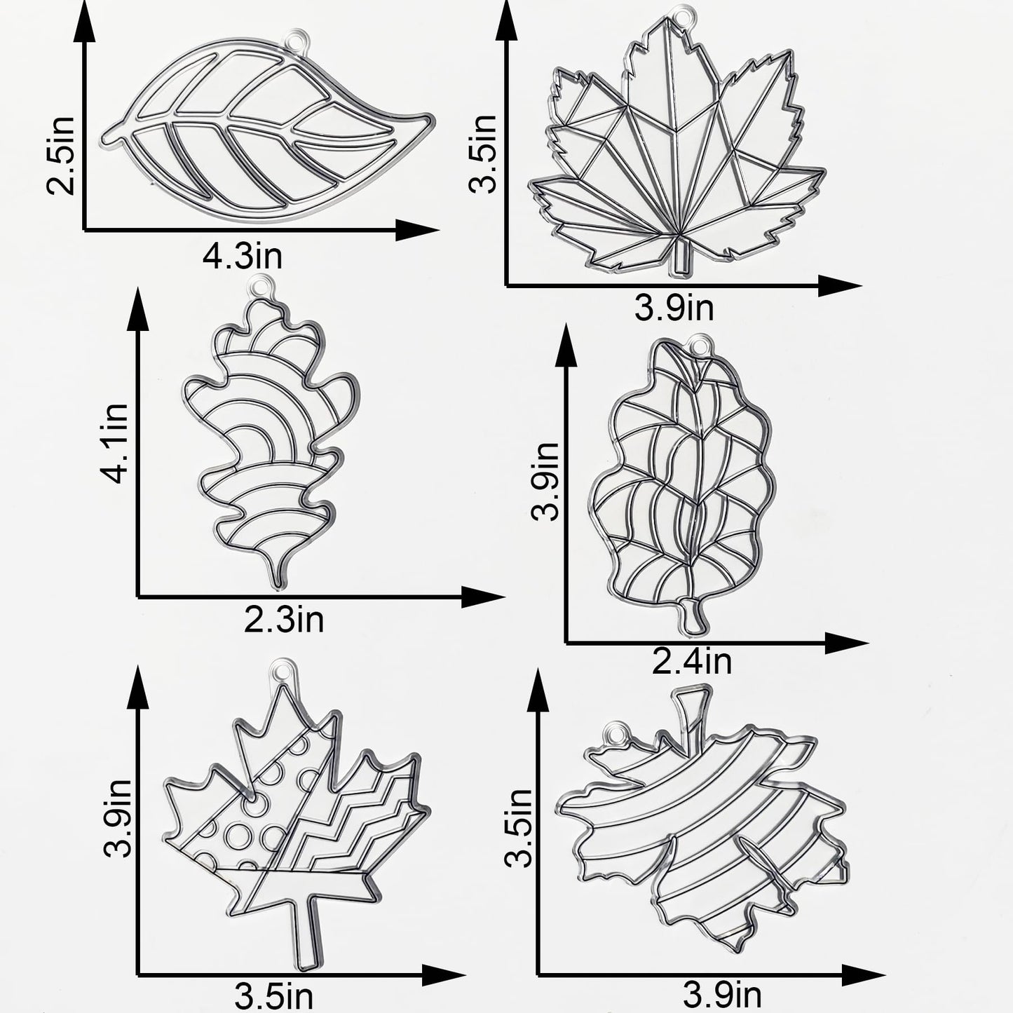 Ayhuhra 30 Sets Fall Maple Leaf Suncatcher Crafts Kits DIY Glow in The Dark Window Art Paint Kit Fall Leave Sun Catchers for Cla