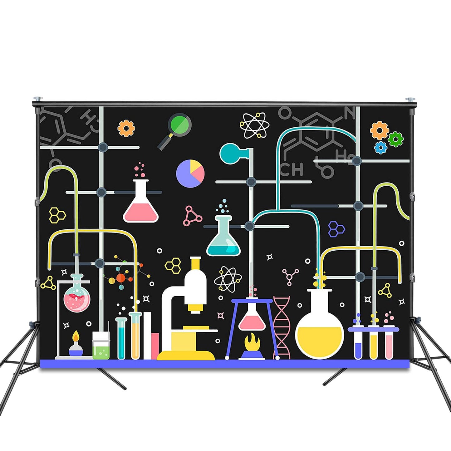 Fitumiw Chemical Science Birthday Party Backdrop 8x6ft Chemical Experiments Science Party Decorations Background for Kids Chemis