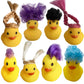 Wndxyg 10 Pcs Colorful Braid Wig Rubber Duck Hair Can Diy Kids Bath Toy Ducks (Style Random)