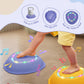 XIUREI Rechargeable Stepping Stones - 6pcs Non-Slip Toddler Toys with Light & Music, Morandi Colors for Kids 3-5 Years Old