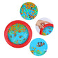 Musfunny Ocean Drum Wave Bead Drum Gentle Sea Sound Music Gift Musical Educational Sea Sound Drum Tool For Kid Child Baby (Red)