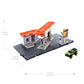 Matchbox Toy Cars Playset with Fuel Station & 1:64 Scale Truck, Orange, Plastic, 17.93 x 43.94 x 11.4 cm, Model GVY84