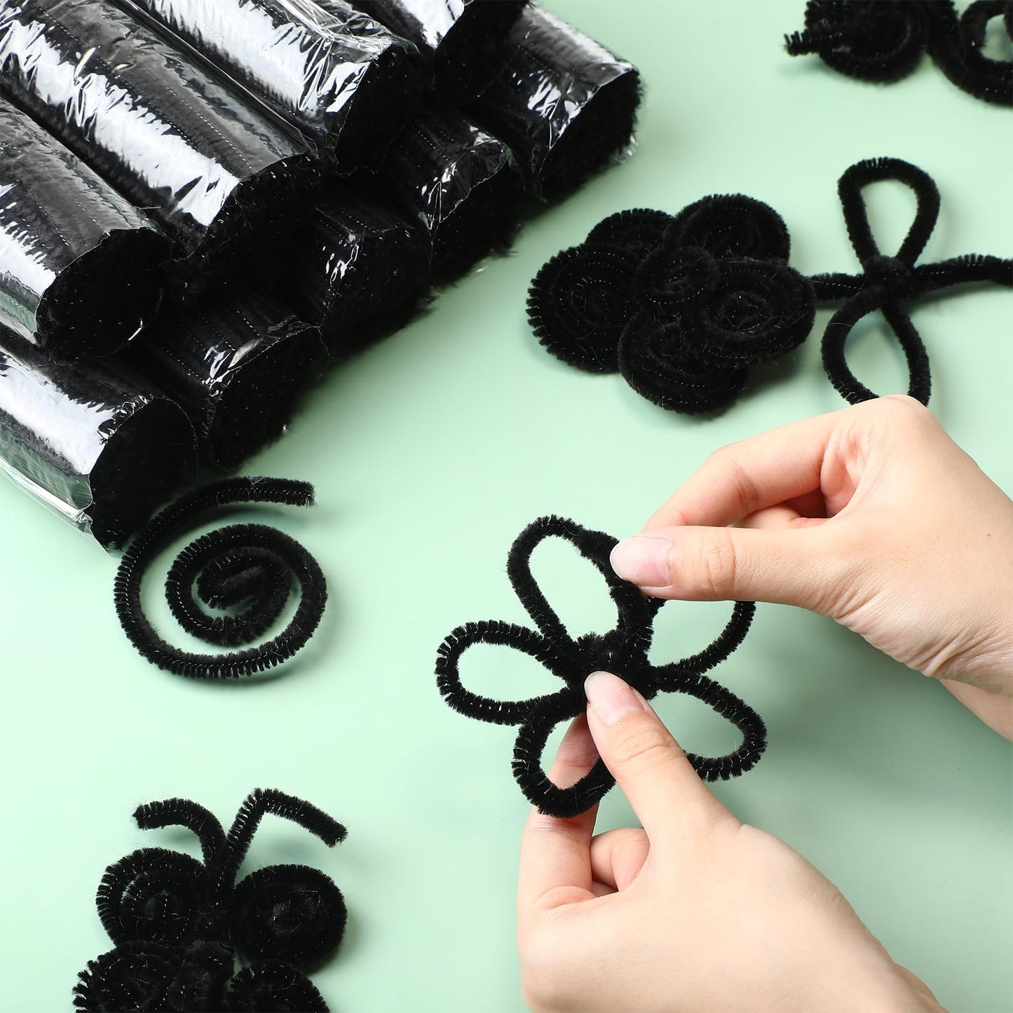 Yunsailing 1800 Pcs Pipe Cleaners 6 mm x 12 Inch Chenille Stems Pipe Cleaners Craft Supplies Art Supplies for Kids Adults DIY Cr