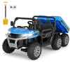 GarveeLife 24V 2 Seater Ride On Dump Truck for Big Kids - Electric Ride On Car with Auto-Lifting Bed, 4x75W Motors, Parent Remot