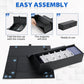 Sfsoc Magnetic Toploaders Storage Box,Trading Card Storage Box With 5Pcs Dividers,Toploaders Deck Box,Toploaders Card Case,Card
