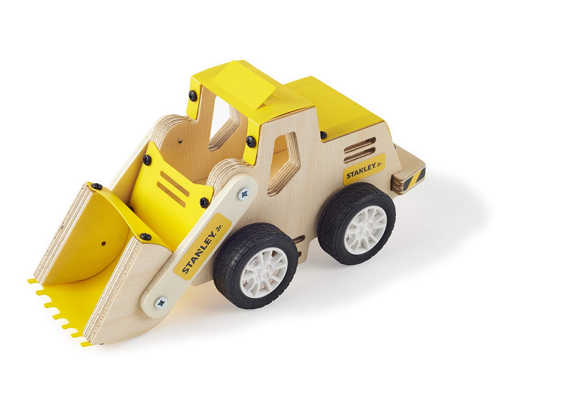 Stanley Jr. Construction Toy Truck Front Loader Wood Craft Kit - DIY Assemble Toy for Kids