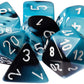 Chessex Chx26446 Dice-Gemini Black-Shell/White Set, Multicolor
