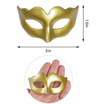 Yookat 20 Pieces Mini Masquerade Mask Small Mardi Gras Masks Small Venetian Mask Masquerade Masks Vintage Antique Masks