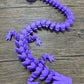 Munnygrubbers - XL 26 Crystal Dragon Fidget Toy - Heavy Duty - 3D Printed Flexible Articulating Dragon Plastic Collectible Figurine - Surprise Egg Compatible - (Lavender Dragon)