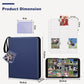 Mlikero Trading Card Binder, 9 Pocket Card Binder With Card Display, 720 Double Sided Pocket Sports Card Binder, Premium Card Bi
