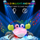 Plnmlls Crawling Crab Baby Toy - Tummy Time Toys - With Music And Led Light,Built-In Rechargeable Battery And Adjustable Volume For 0-6 6-12 12-18 36 Months Walking Toddler Birthday Gift(Pink)