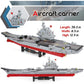 2234 Pieces Aircraft Carrier Building Blocks With Storage Box, 38X 7.7X10.5 Inch Stress Release Large Construction Military Wars
