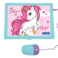 Lexibook - Unicorn Educational And Bilingual Laptop Spanish/English - Toy For Children With 124 Activities To Learn Mathematics, Dactylography, Logic, Clock Reading, Play Games And Music - Jc598Unii2