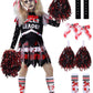 Girls Halloween Costumes, Scary Bloody Dead Cheerleader Costumes For Girls 8-10, Red Zombie Cheerleader Costume For Halloween Dr