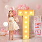 Imprsv 3Ft Marquee Light Up Letters T, Large Light Up Letters, Big Marquee Letters For Party Decorations Baby Shower Anniversary