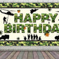6 X 3.6Ft Camouflage Happy Birthday Banner Camouflage Birthday Party Backdrop Army Solider Military Camo Birthday Party Decorati