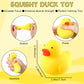 Meooeck 12 Pcs Duck Stress Relief Toy Stress Balls for mature-themed Mini Duck Party Favors Cute Squeeze Toys Fidget Animal Ball Fun for Birthday Party Office Birthday Christmas Stuffer Gift Classroom Prizes