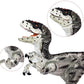 Gemini&Genius Velociraptor Dinosaur Toy For Kids, Raptor Dinosaur Action Figure With Movable Jaw And Hands, Realistic Dino World Toy As Gift And Collection Model For Kids Todders