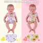 Babeside Baby Doll Accessories Set - 10 Pcs Including Bottles With Disappearing Milk, Pacifier, Bibs, Diapers - Pretend Play Fee