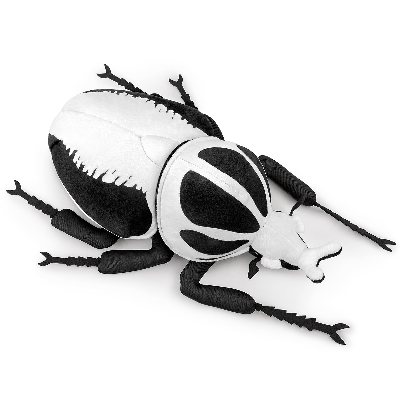 Zhongxin Made Realistic Goliathus Regius Plush Toy - 10'' Goliathus Regius Beetle Stuffed Animal, Soft Crustaceans Animals Model