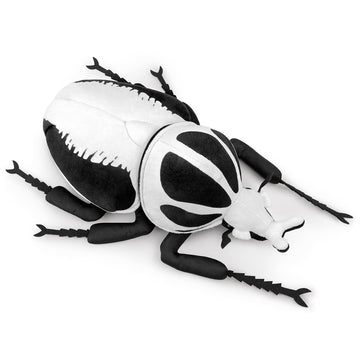 Zhongxin Made Realistic Goliathus Regius Plush Toy - 10'' Goliathus Regius Beetle Stuffed Animal, Soft Crustaceans Animals Model