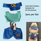 Clothes for 17cm Doll (No Doll)- 3 Sets enhanced Handmade Clothes for LBB Dolls  Adjustable Kawaii Outfits for 17cm Collectibles | Stylish Fashion for Play Display Holidays