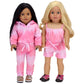 Sophia'S 18' Doll Pink Tie Dye Romper With Cinched Waist