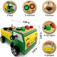 Toddler Montessori Busy Board - Wooden Educational Toy With Lights, Switches, Relay, Key, Bulbs, Sensory Board On Wheels - Presc