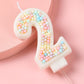 EAKE Pastel 12 Birthday Candle Macaron Glitter 3D Number 12th Candles for Birthday Cakes Girl Women Sweet Theme Twelve Years Old