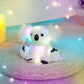Glow Guards 10'' Plush White Koala LED Stuffed Animal with Rainbow Night Lights - Ideal Gift for Toddlers and Kids