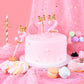 PHD CAKE 2.76 Inch Pink 1 Bowtie Number Birthday Candles, Pink Number Candles, Cake Number Candles, Party Celebration