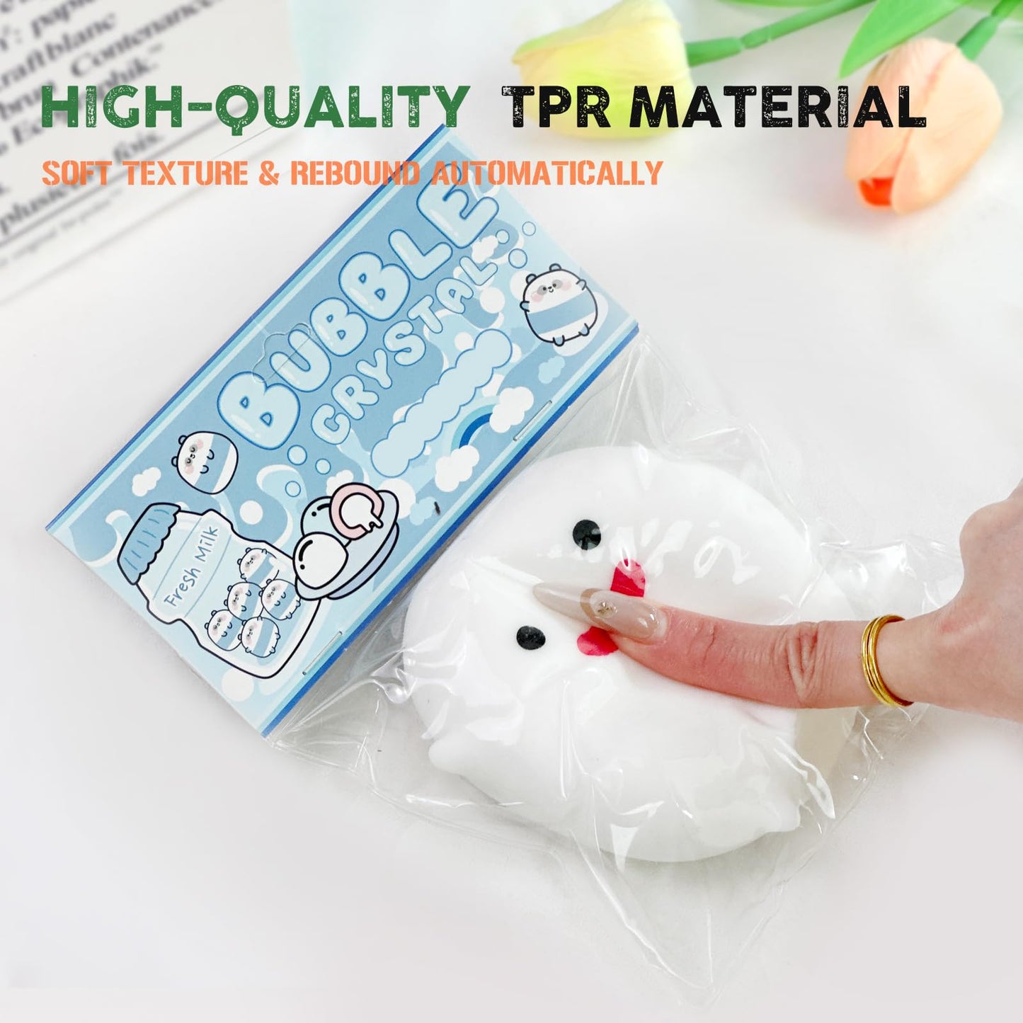 Taba Squishy Toys Cat Paw Squishy Toys Cat Paw Squeeze Toys  Fidget Toys Silicone Squeeze Toy for Stress Relief Cute Soft Squeeze Fidget Toys Party Favors Gift for mature-themed (Little Ghost)