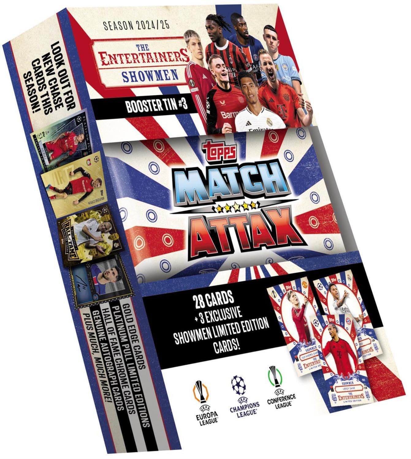 Topps Match Attax 24/25 - Random Booster Tin - Contains 28 Match Attax Cards Plus 3 Exclusive Les