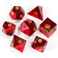 CSITORWWE Rose Flower Form DND Metal Dice,7PCS Heavy Metal Dice Set,Polyhedral D&D Dice with Gift Case for Dungeons and Dragon R