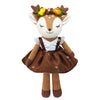 Justqunseen Deer Stuffed Animal, 17' Reindeer Plush Toys, Cute Stuffed Animals Deer Ballerina Doll, Stuffed Animals For Girls, Soft Plush Doll Animal Toy, Christmas Birthday Gifts For Baby Kids Girls