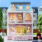 Diy Miniature House Kit, Cuteroom Wooden Dollhouse Kit Tiny House Making Kit With Furnitures, Diy Dollhouse Kit Gift For Women And Girls (Romantic Castle)